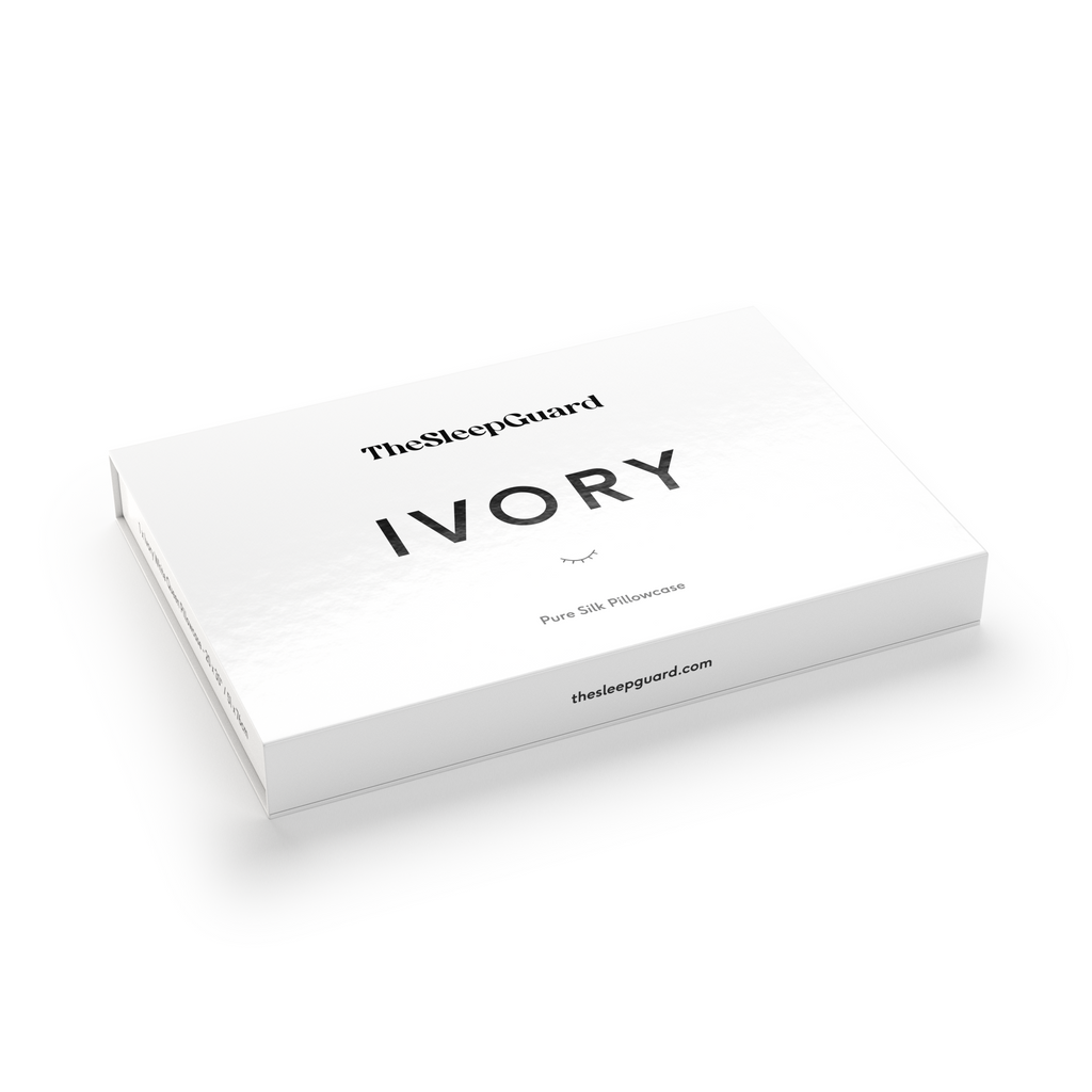 100% Mulberry Silk Pillowcase [22 Momme, 6A Grade] - Ivory White, Queen Size