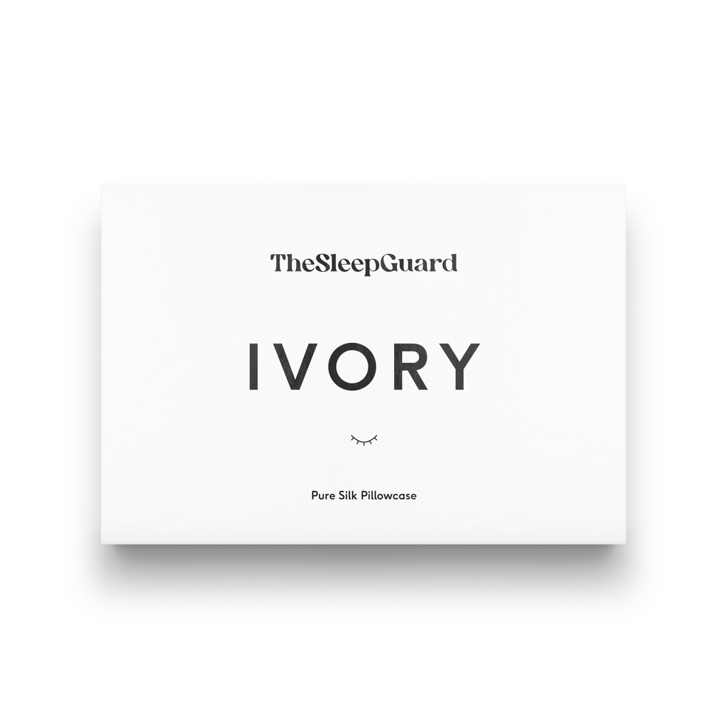 100% Mulberry Silk Pillowcase [22 Momme, 6A Grade] - Ivory White, Queen Size