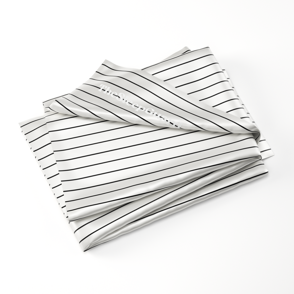 100% Mulberry Silk Pillowcase [22 Momme, 6A Grade] - Nautical Stripe, Standard Size